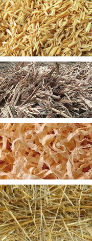 農(nóng)作物原料如麥桿、稻桿、玉米秸稈、稻殼、花生殼和其它農(nóng)作物